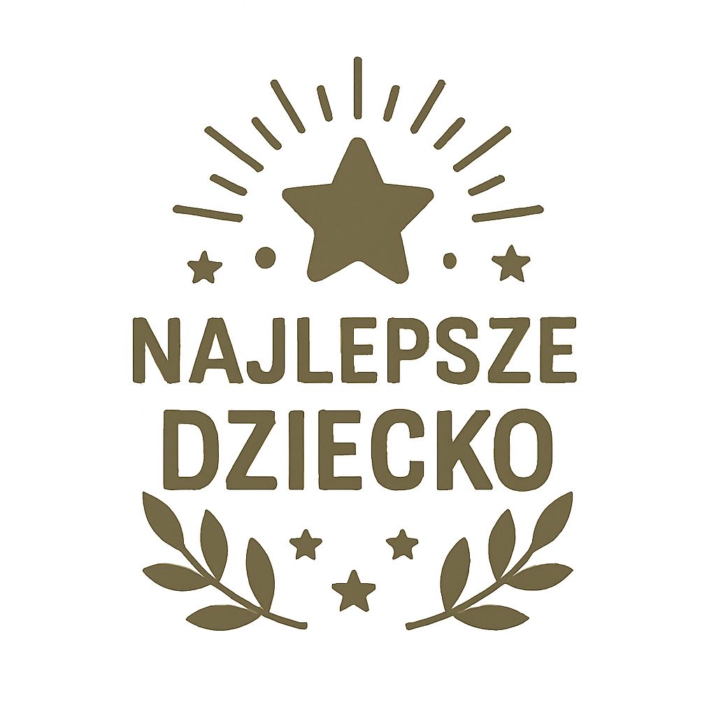 Drewniany medal na dzień dziecka, 65×59 mm