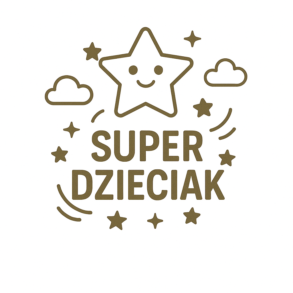 Drewniany medal na dzień dziecka, 65×59 mm