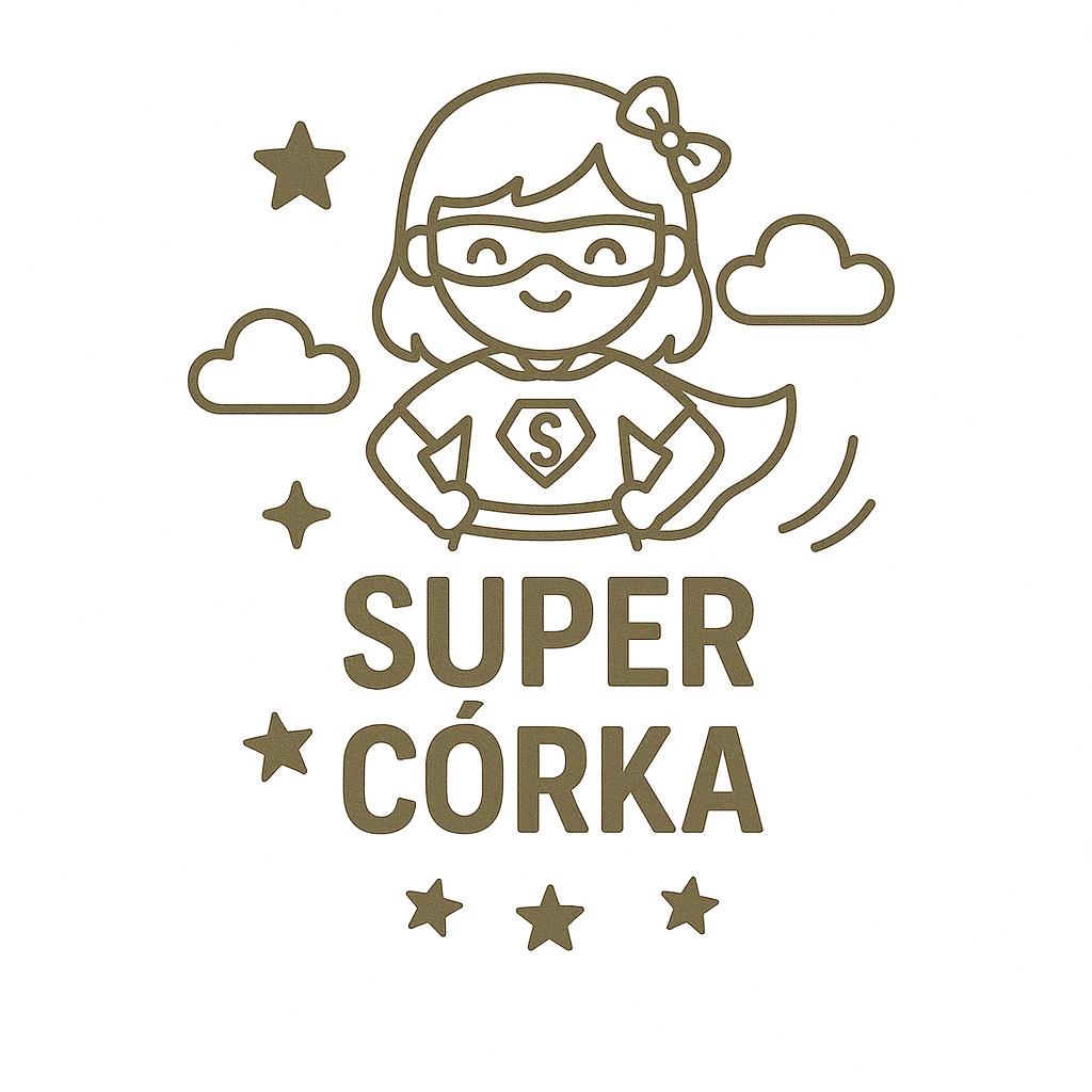 Drewniany medal na dzień dziecka, 65×59 mm