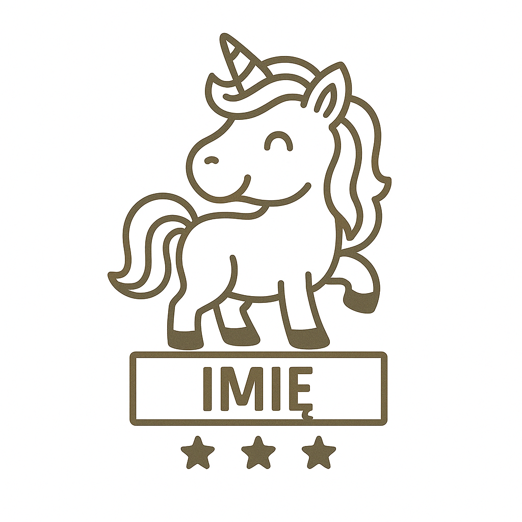 Drewniany medal na dzień dziecka – personalizowany, 65×59 mm