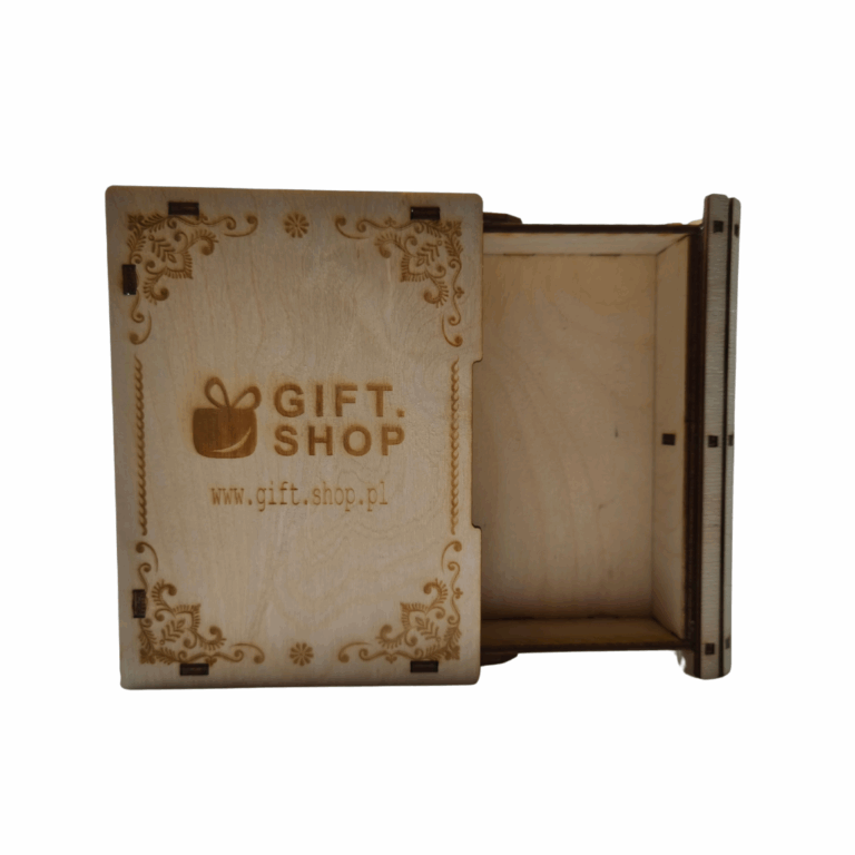 Personalizowane pudełko w kształcie książki z wysuwaną szufladką