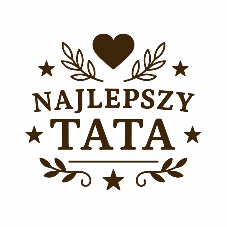 Drewniany medal na Dzień Ojca, 65×59 mm